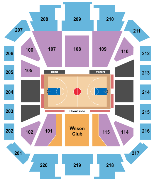 Welsh Ryan Arena Northwestern Seating Chart